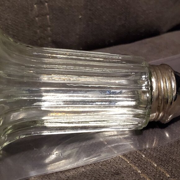 Vintage Glass Sugar Shaker with Metal Lid-Retro Diner Style - Picture 3 of 3